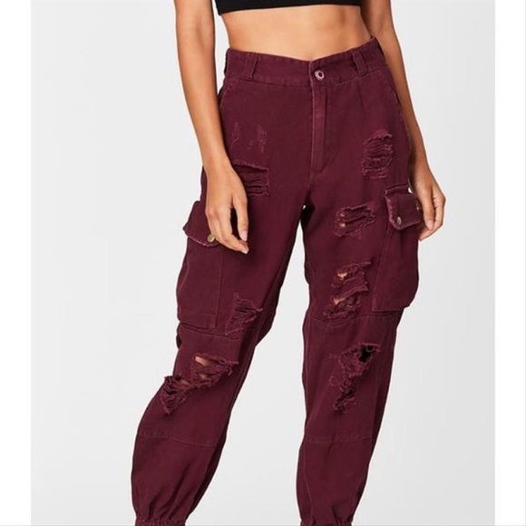 LF Denim - SIZE 2 LF BAGGY CARGO JEANS